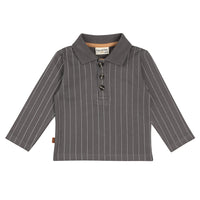 Little Hero Kids Polo Striped | Smoked Pearl