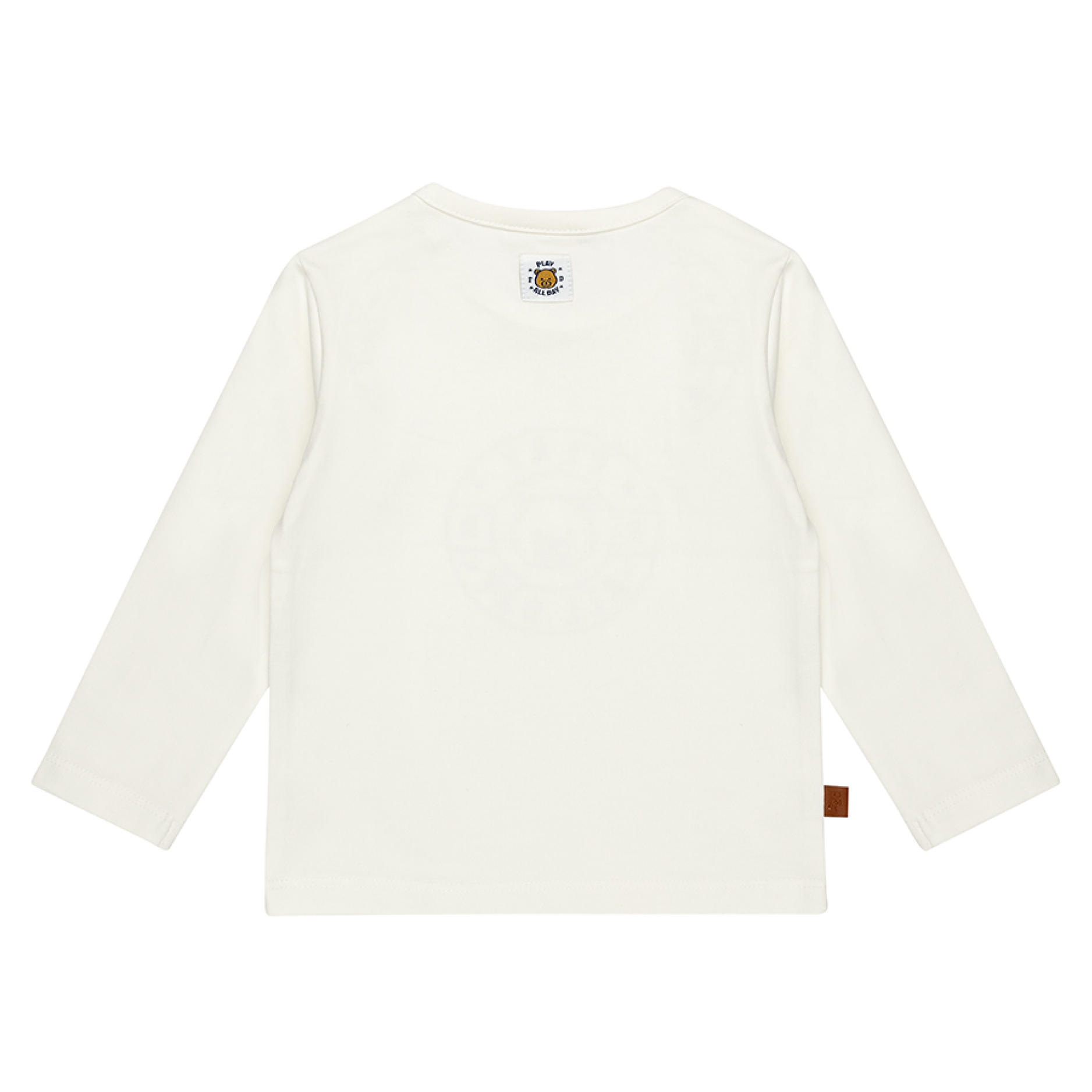 Play All Day Baby Shirt Emblem | White Alyssum