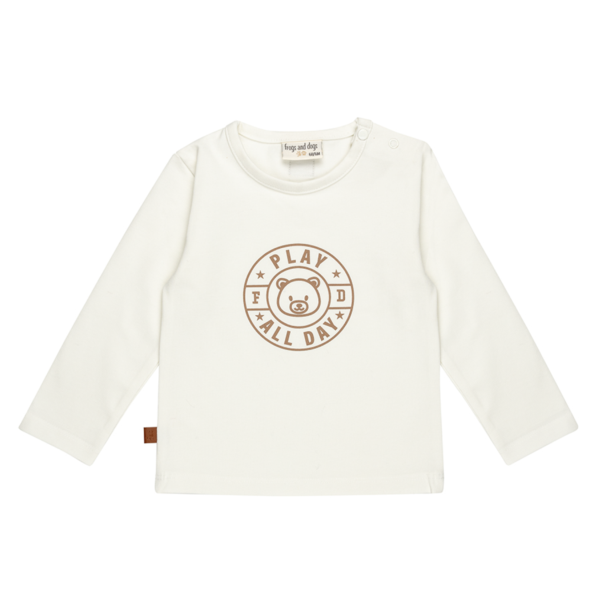 Play All Day Kids Shirt Emblem | White Alyssum