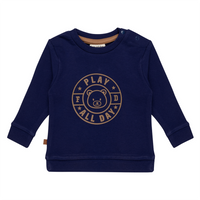 Play All Day Baby Sweater Emblem | Patriot Blue