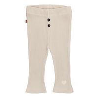 Follow Your Heart Baby Rib Legging | Silver Gray