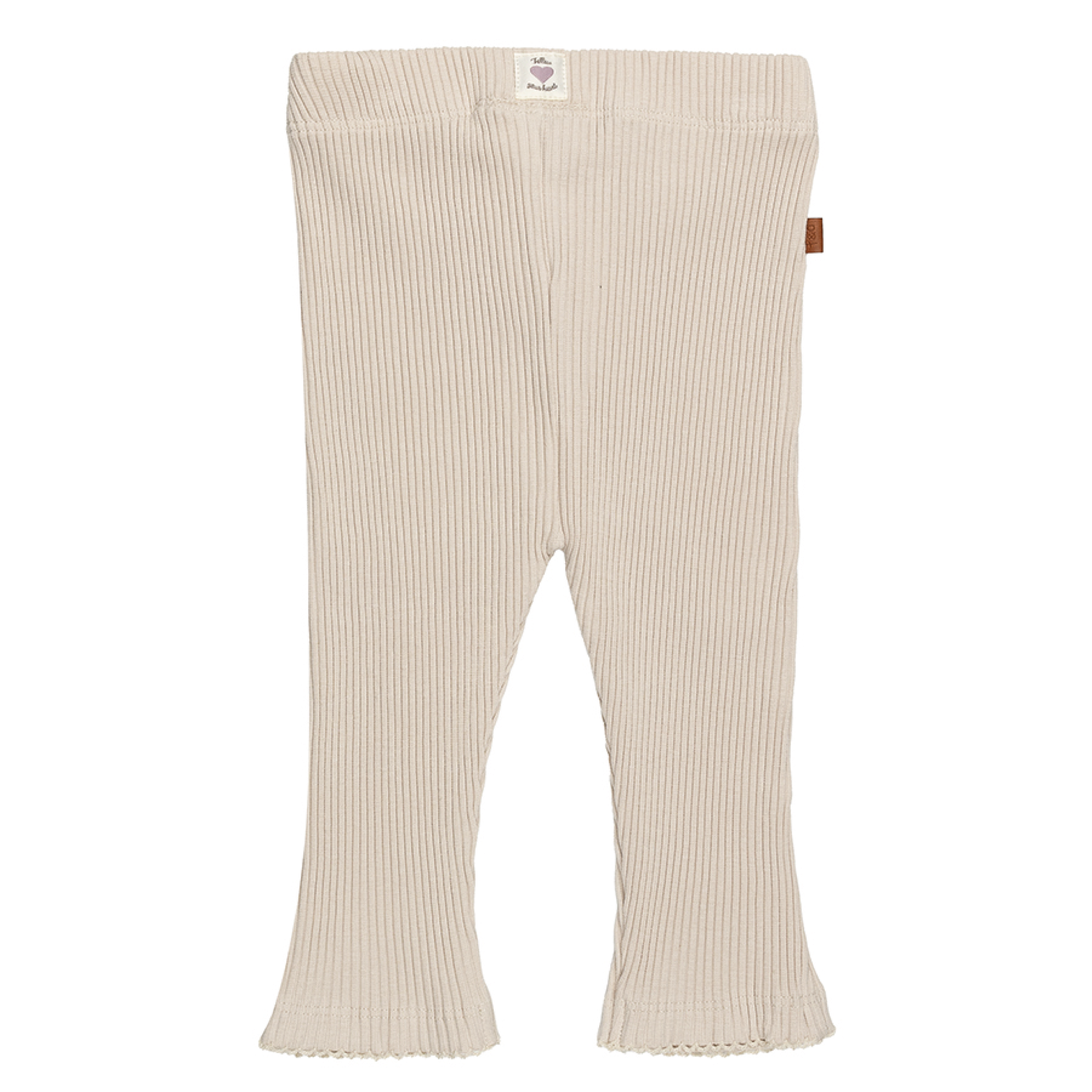 Follow Your Heart Baby Rib Legging | Silver Gray