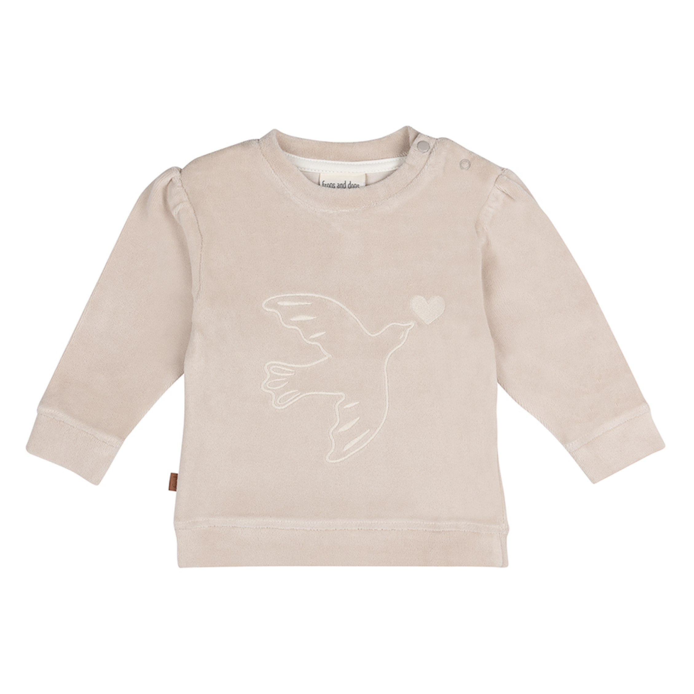 Follow Your Heart Kids Velvet Sweater | Silver Gray