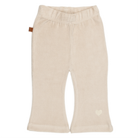 Follow Your Heart Kids Velvet Pants | Silver Gray