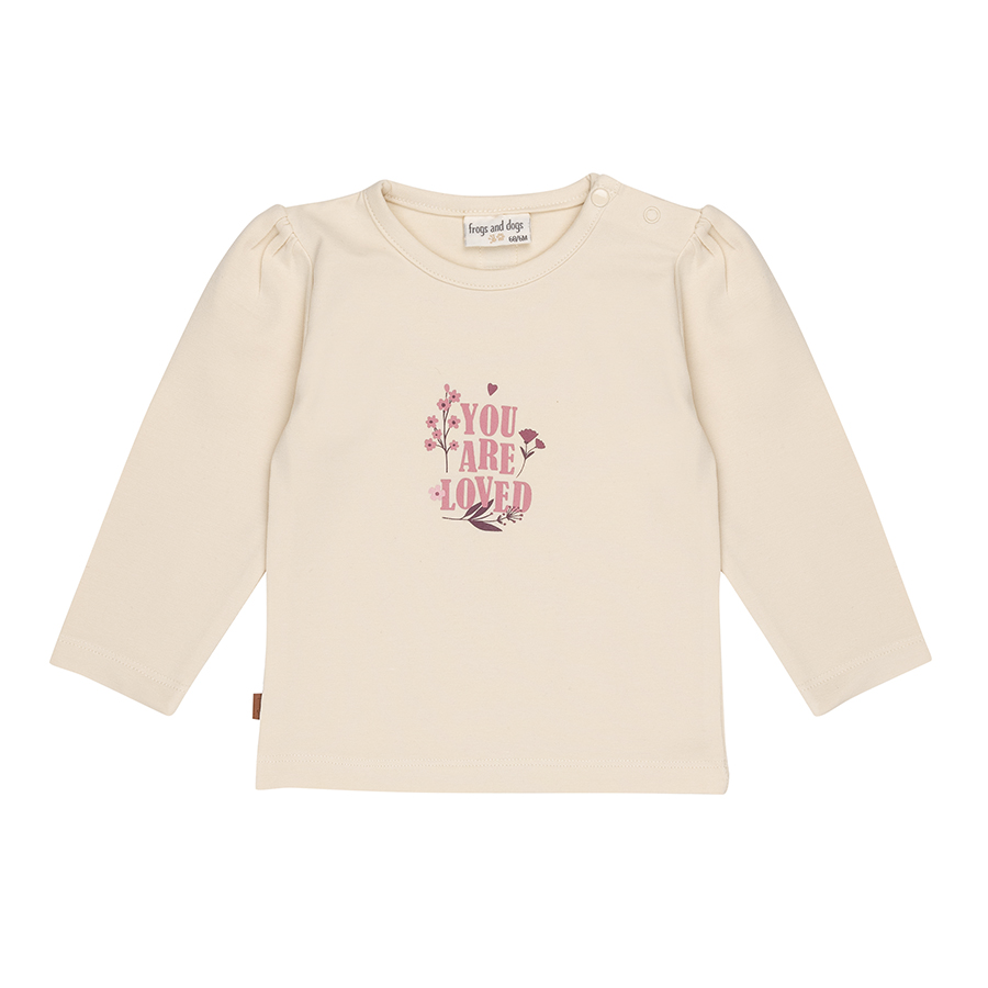 You Are Loved Baby Shirt | Sandshell