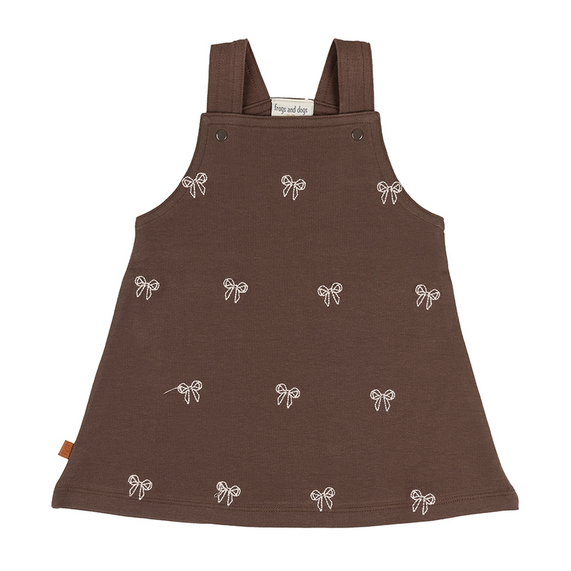 Ballerina Baby Dress Bow | Seal Brown