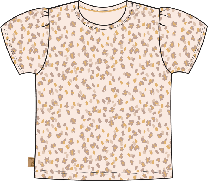 T-Shirt Leo AOP Kids | Pearled Ivory