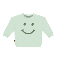 Smile Sweater Kids | Subtle Green