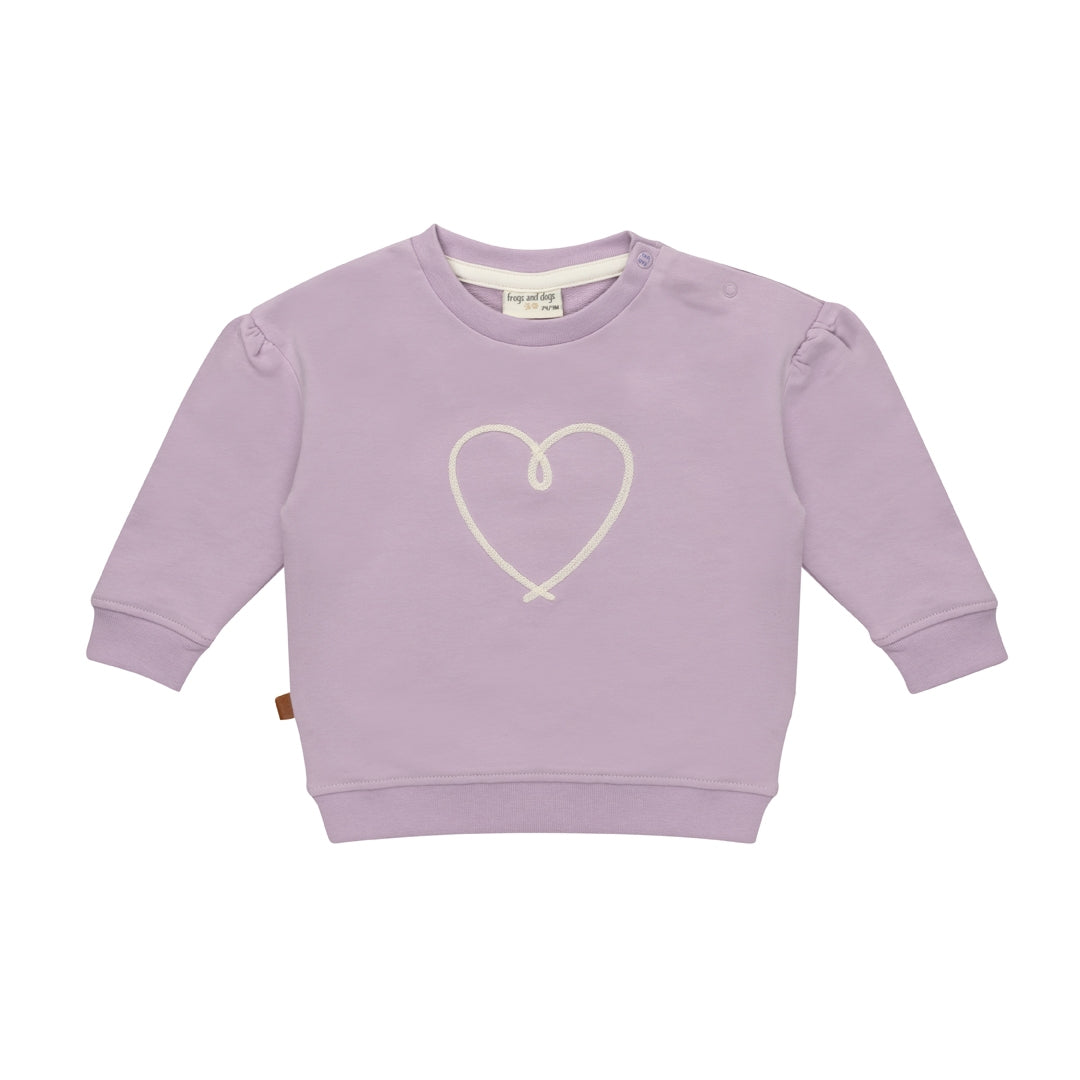 Heart Sweater Baby | Lavender Frost