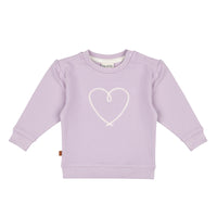 Heart Sweater Kids | Lavender Frost