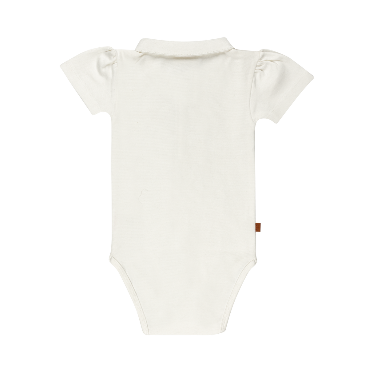Polo Romper Girls Baby | White Alyssum