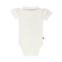 Polo Romper voor meisjes | Wit Alyssum