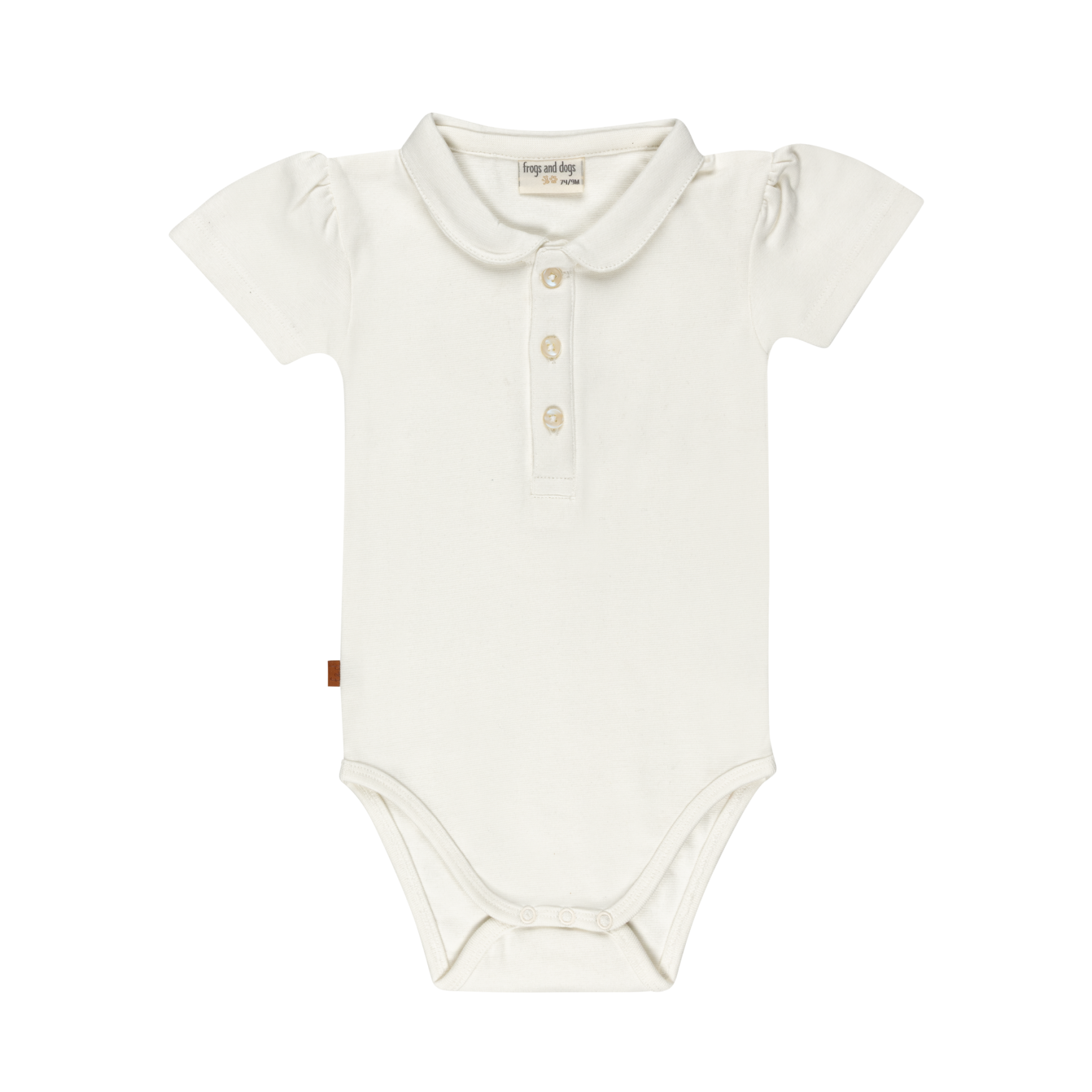 Polo Romper voor meisjes | Wit Alyssum