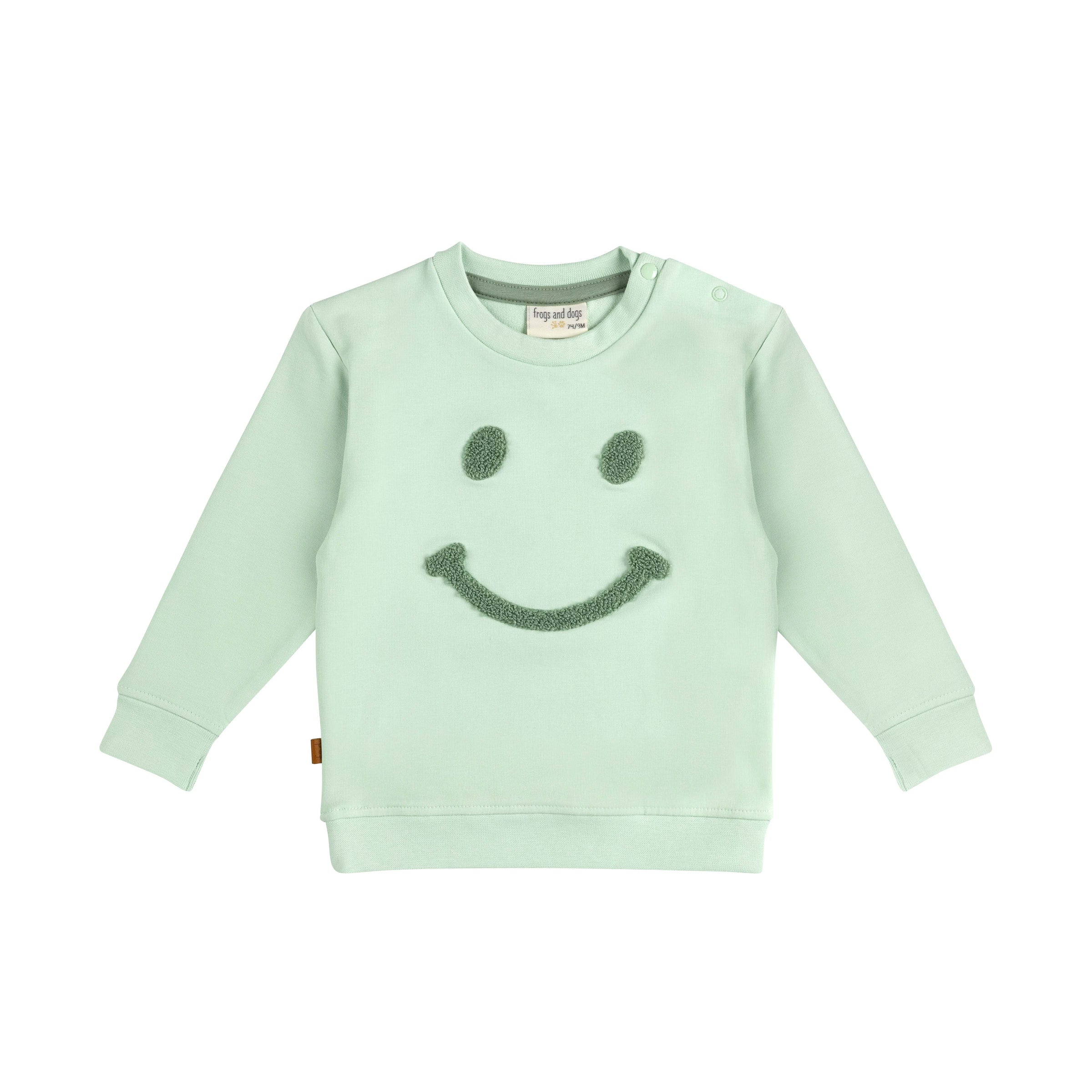 Smile Sweater Baby | Subtle Green