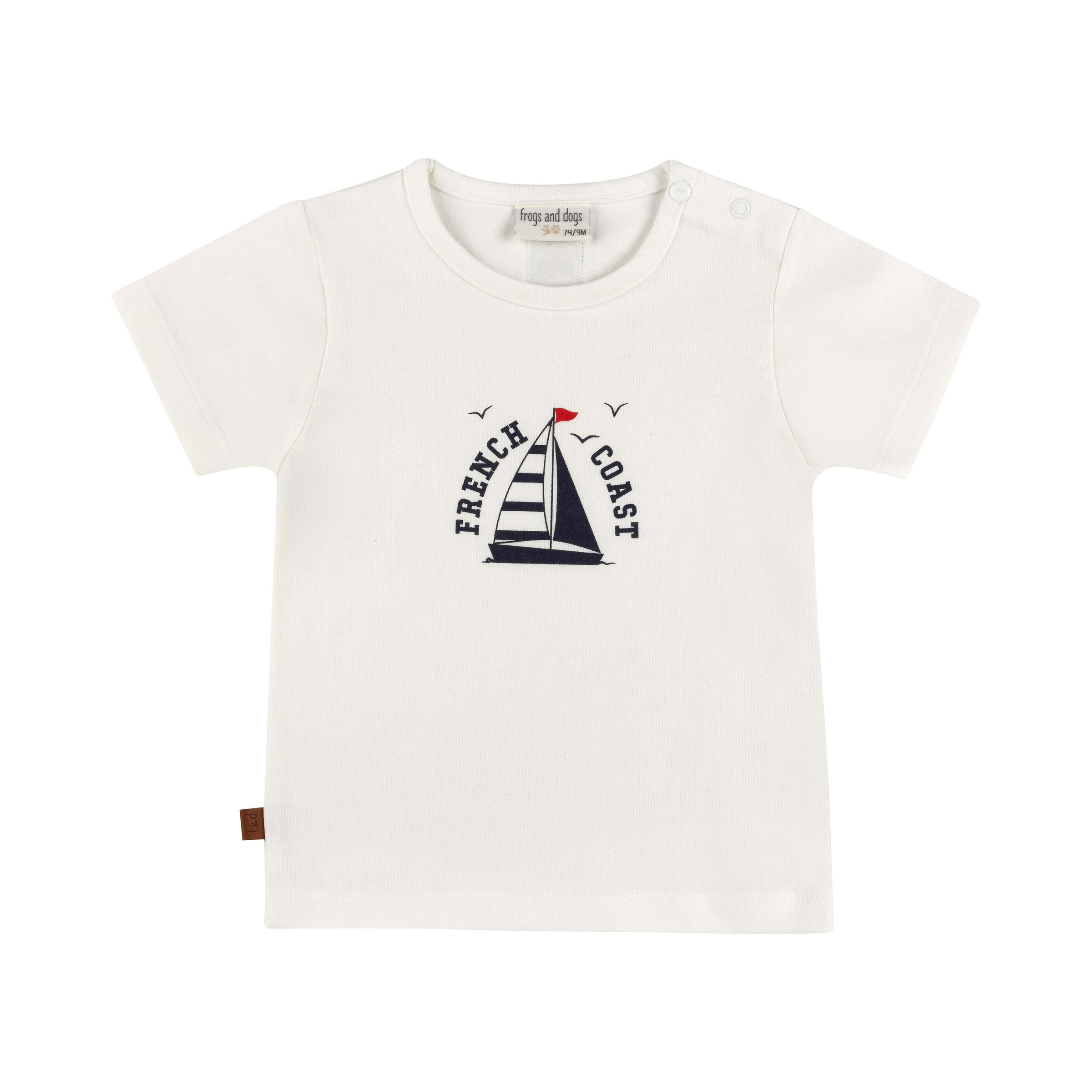 T-Shirt Sail Boat Baby | White Alyssum