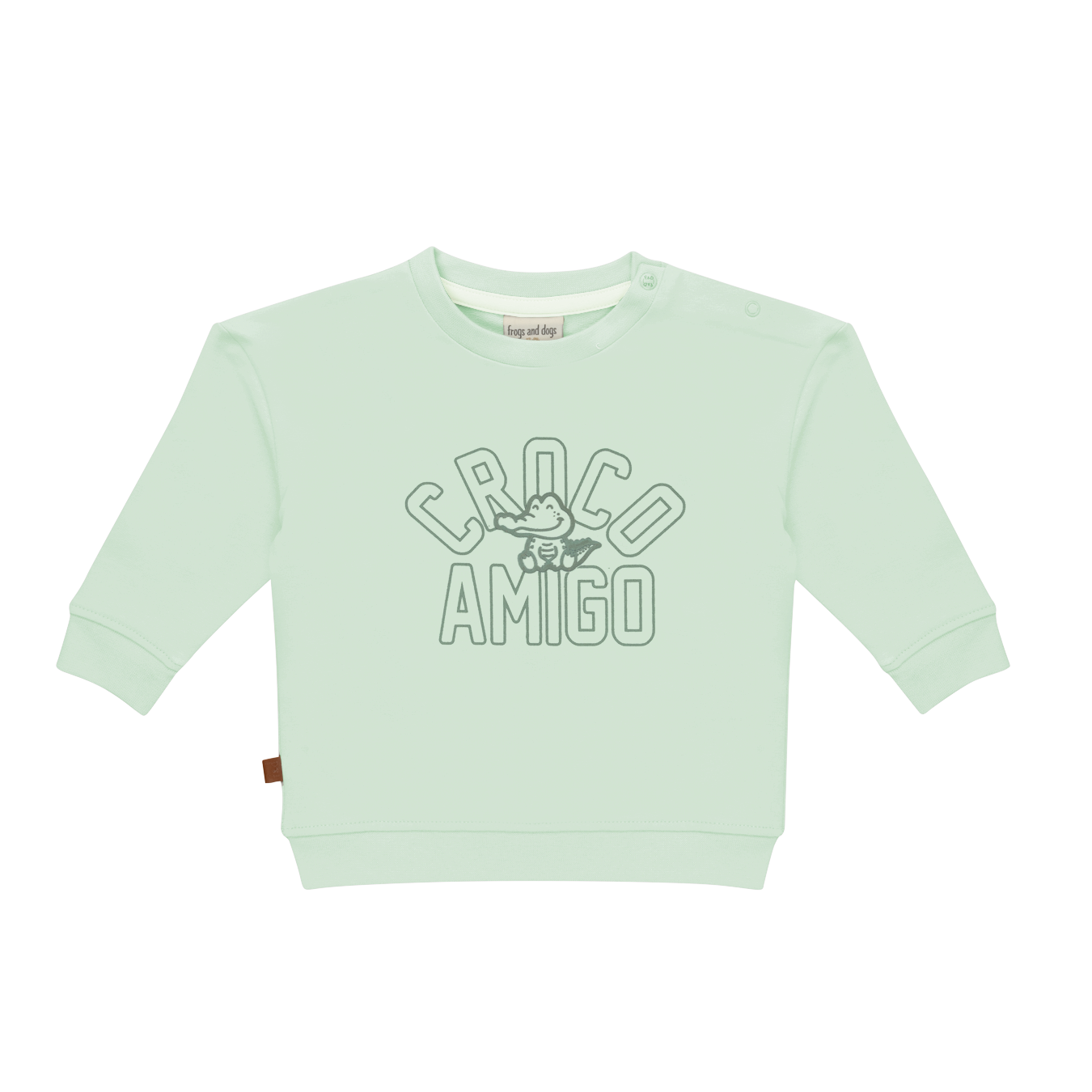 Sweater Croco Amigo Kids | Subtle Green