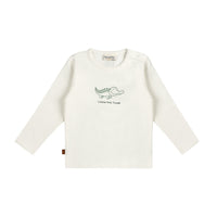 T-Shirt Little Croco Kids | White Alyssum