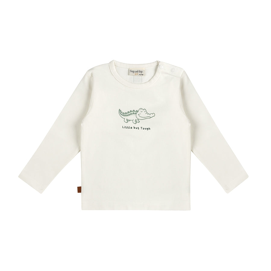 T-Shirt Little Croco Kids | White Alyssum