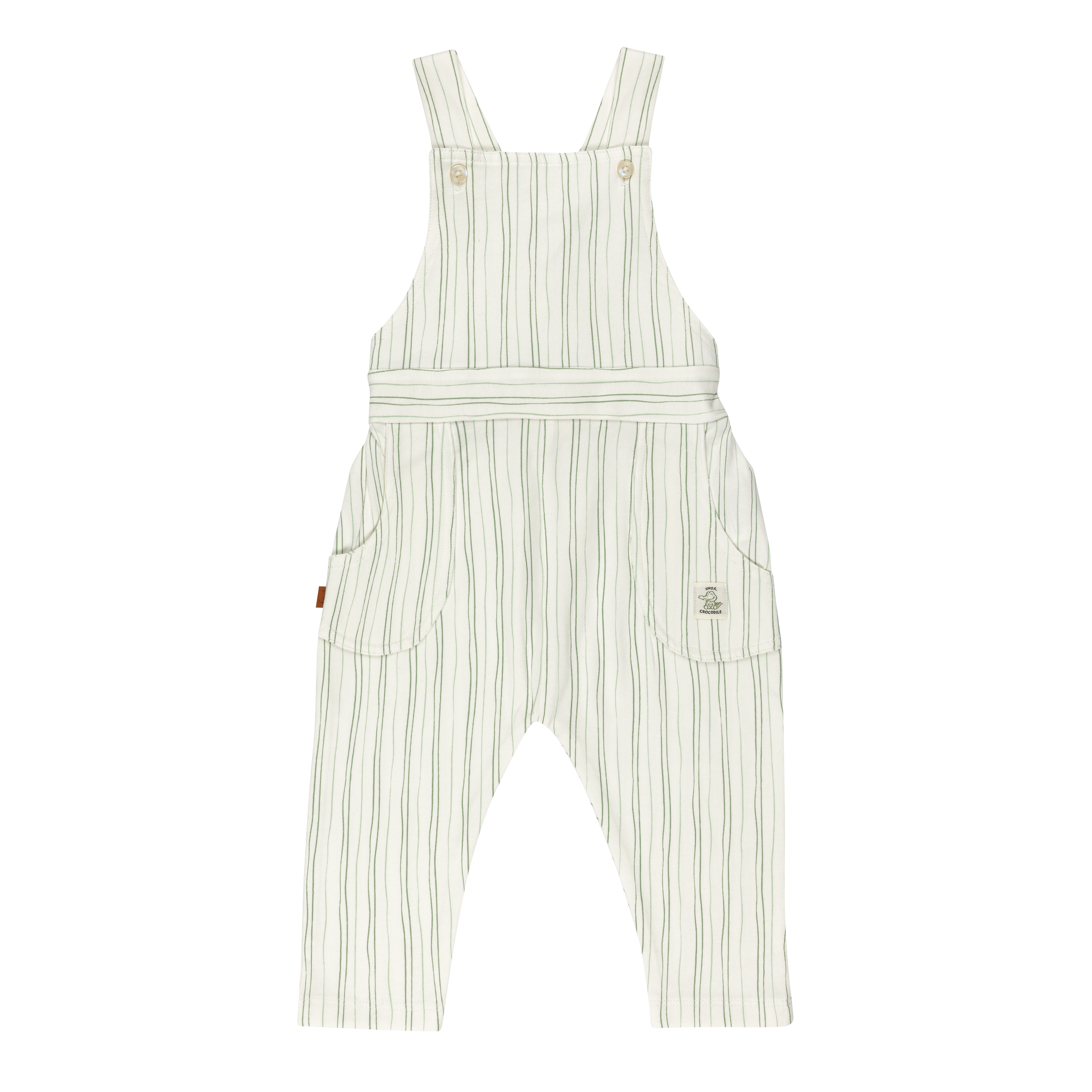 Dungaree Stripes Baby | White Alyssum