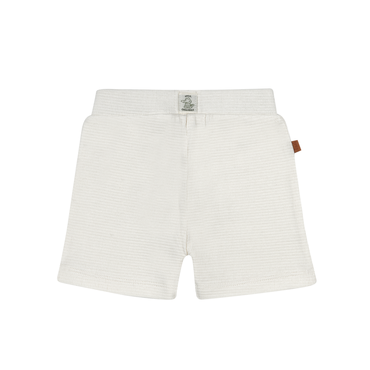 Waffle Short Baby | White Alyssum