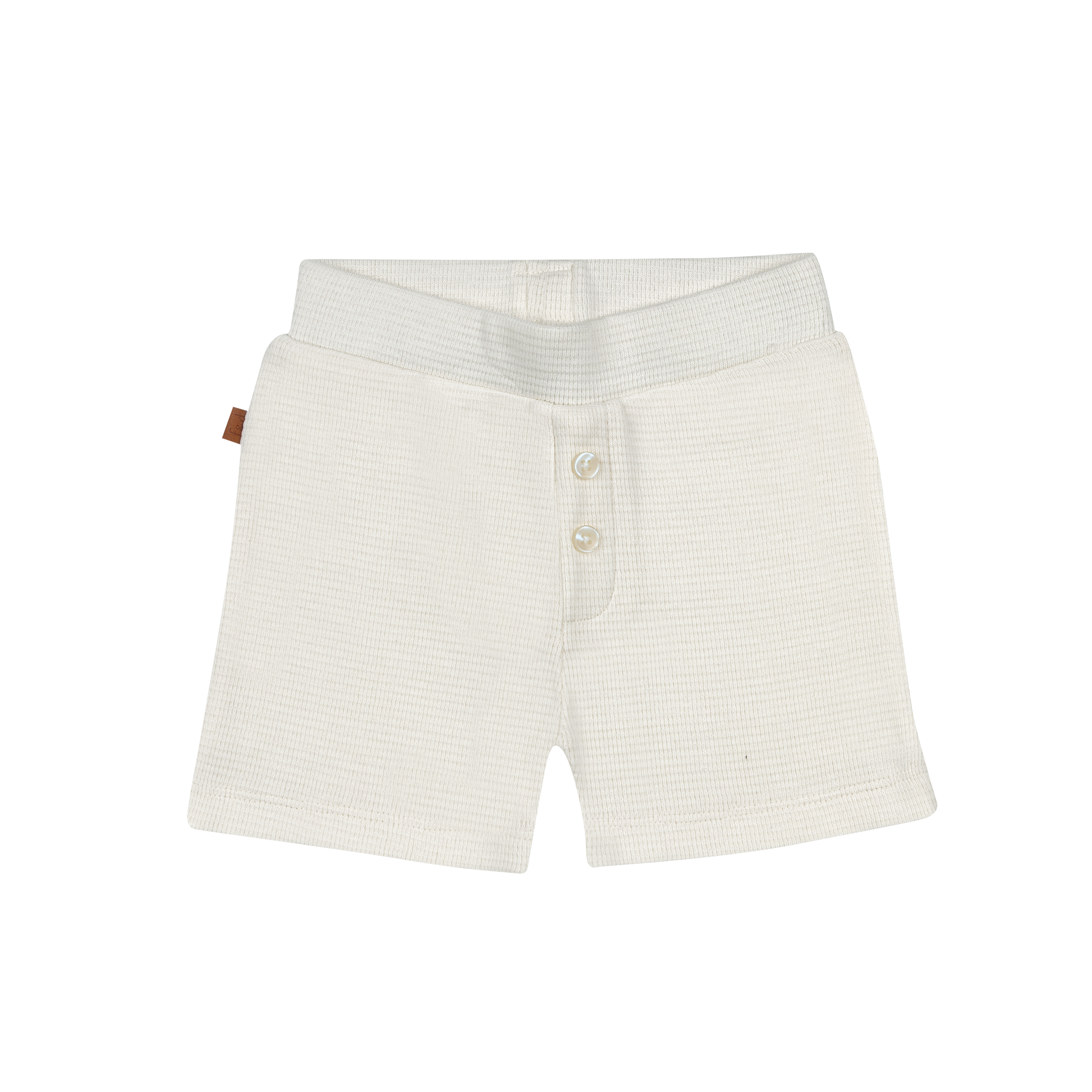 Waffle Short Baby | White Alyssum