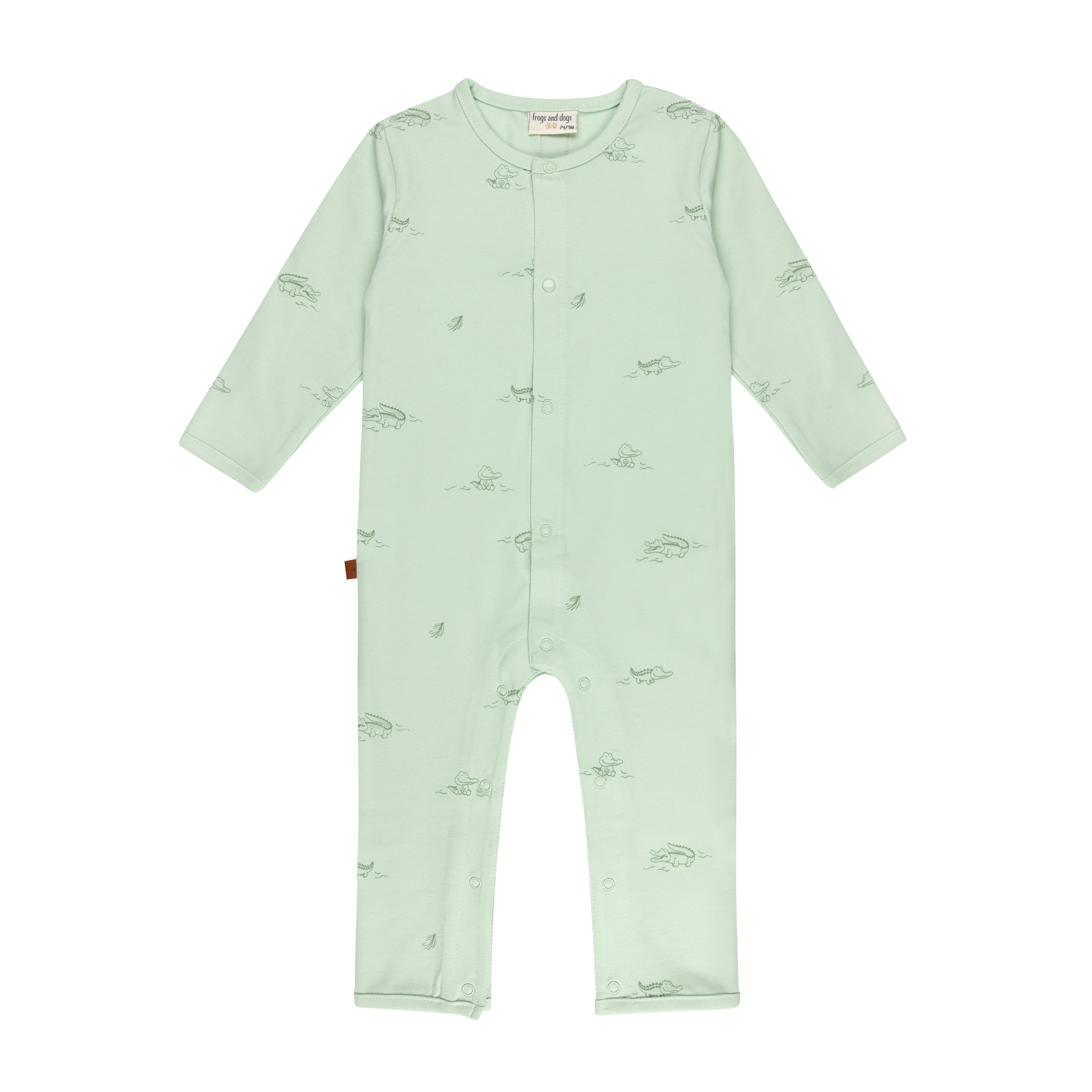 Onesie Crocodiles Baby | Subtle Green