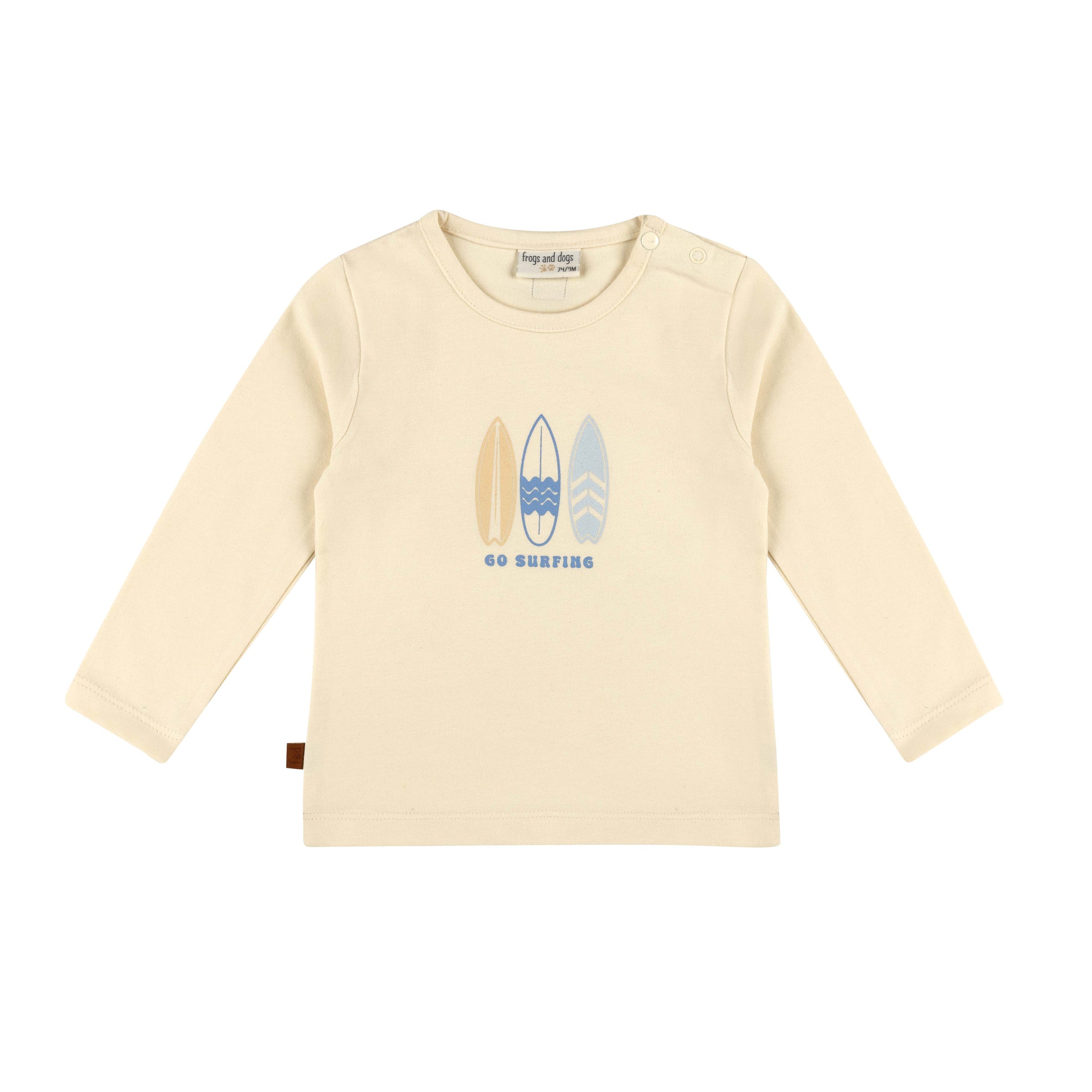 T-shirt: Ga surfen, baby | Rutabaga