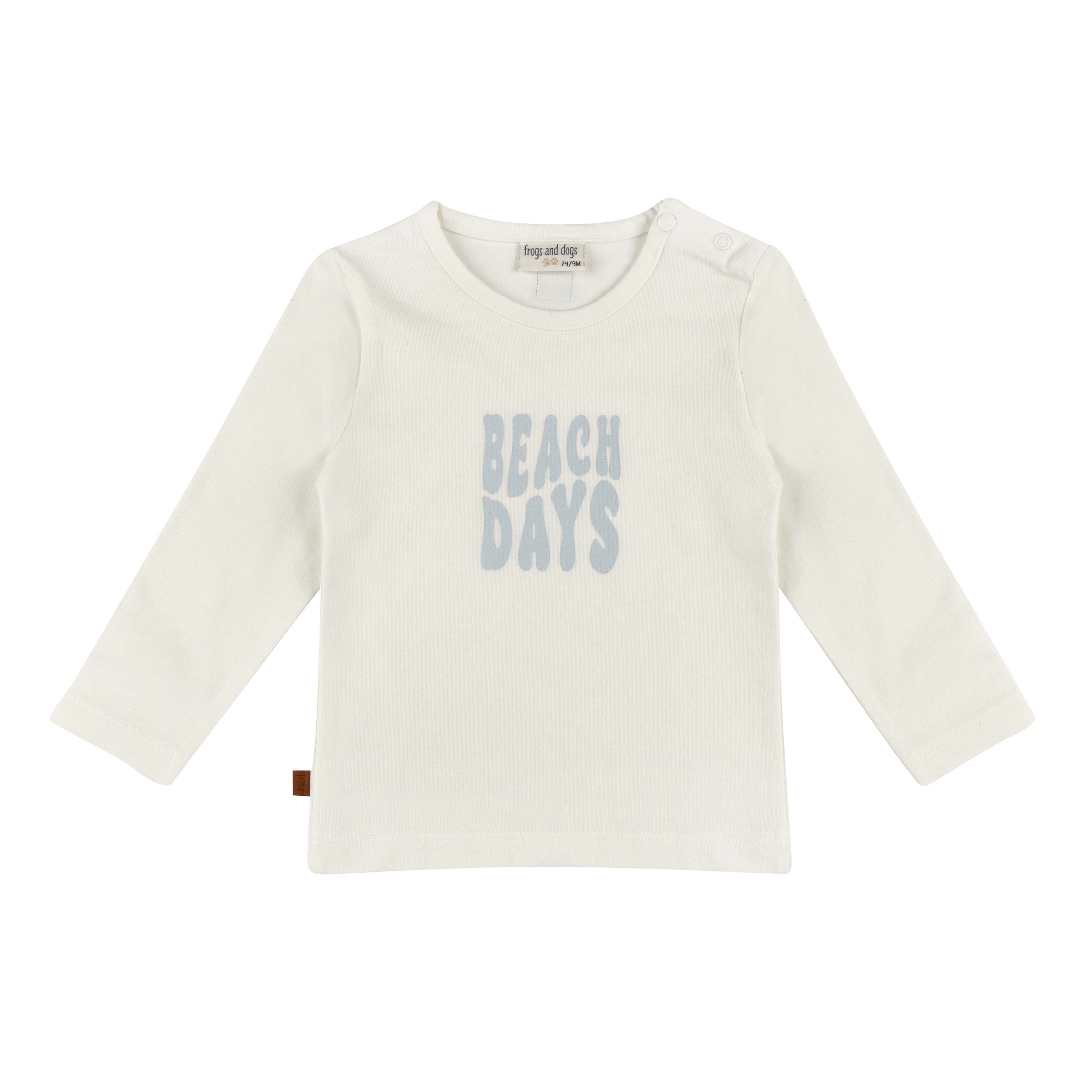 T-shirt Beach Days Baby | Wit Alyssum