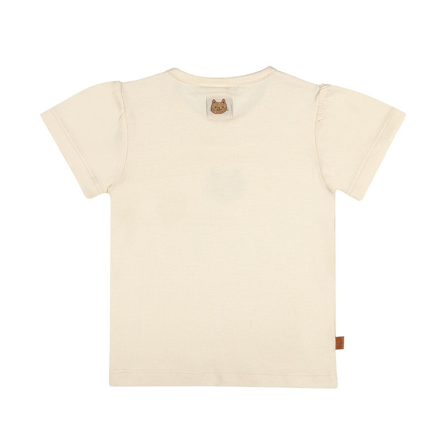 T-Shirt Leo Cat Baby | Pearled Ivory
