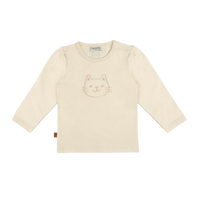 T-Shirt Puff Cat Baby | Pearled Ivory
