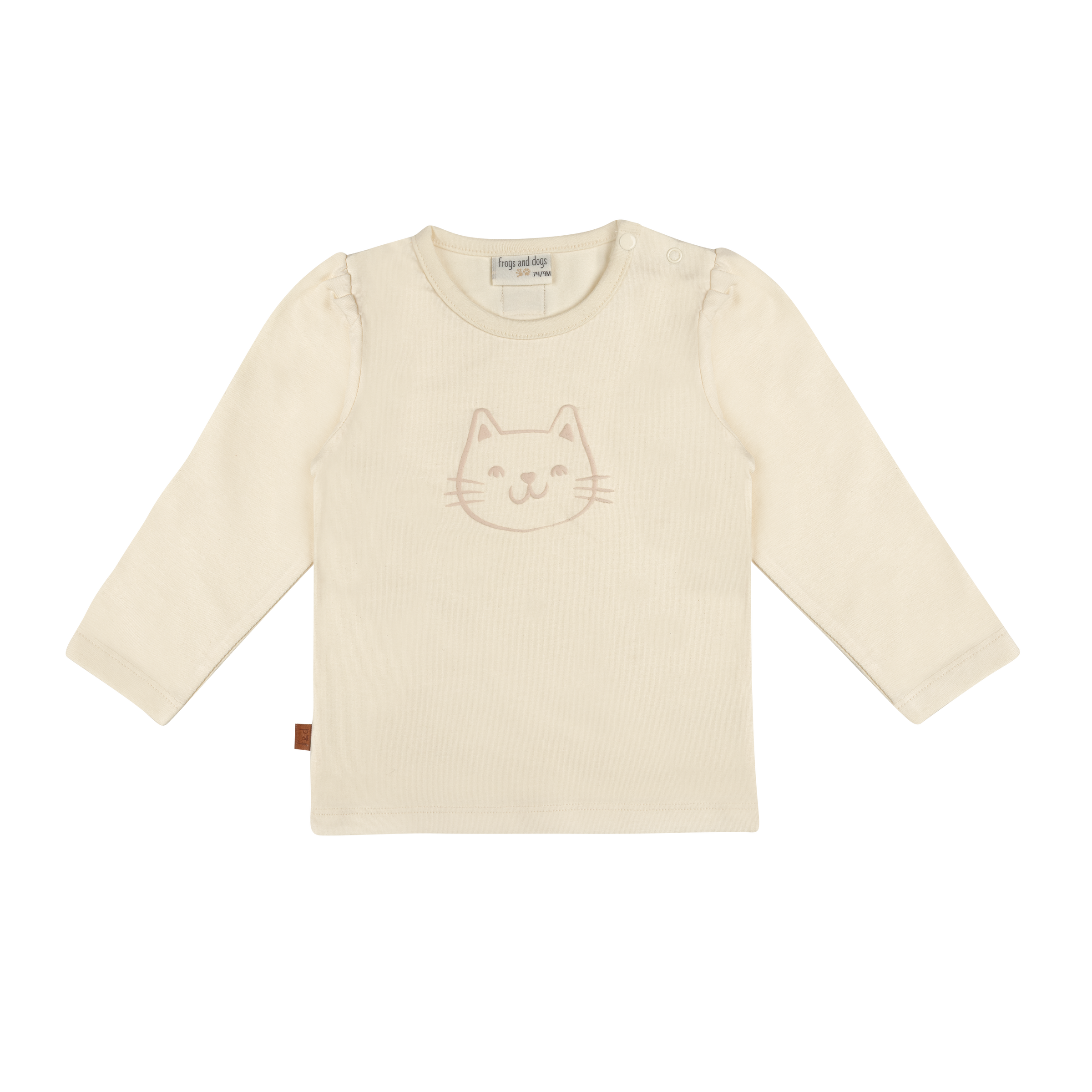 T-Shirt Puff Cat Baby | Pearled Ivory