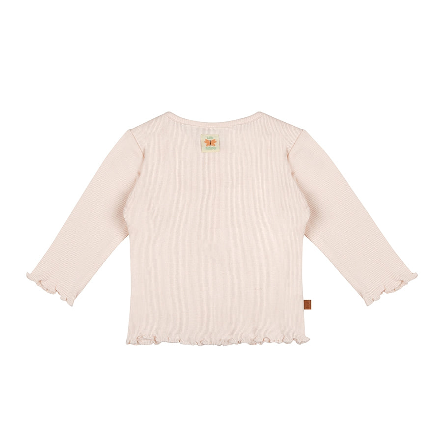 T-Shirt LS Rib Kids | Rose Water