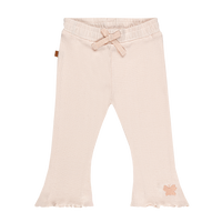 Flared Pants Rib Kids | Rose Water