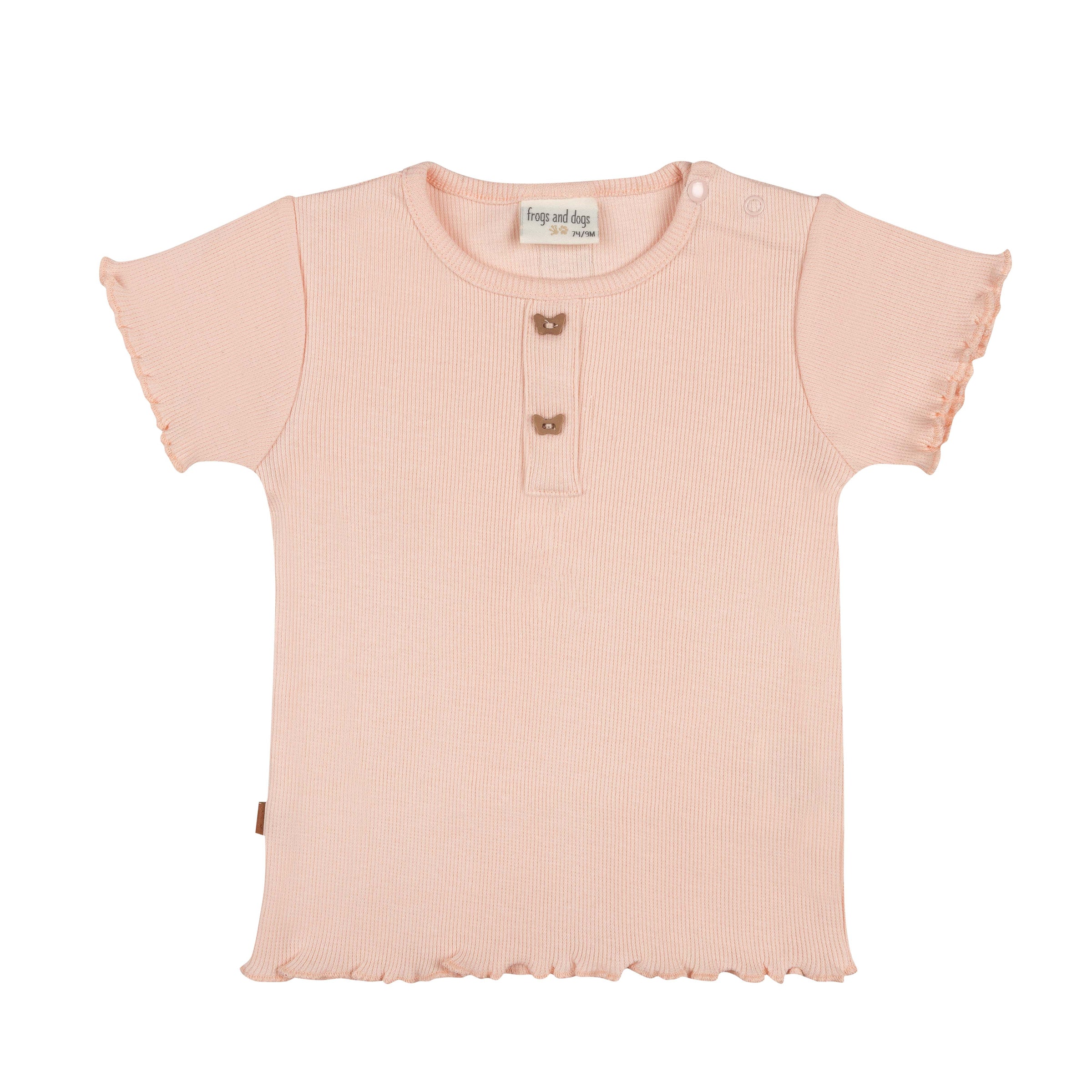 T-Shirt SS Rib Kids | Rose Chintz