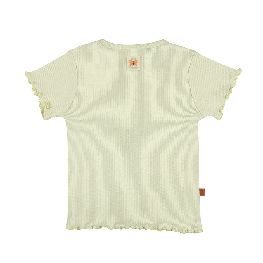 T-Shirt SS Rib Baby | Tender Green