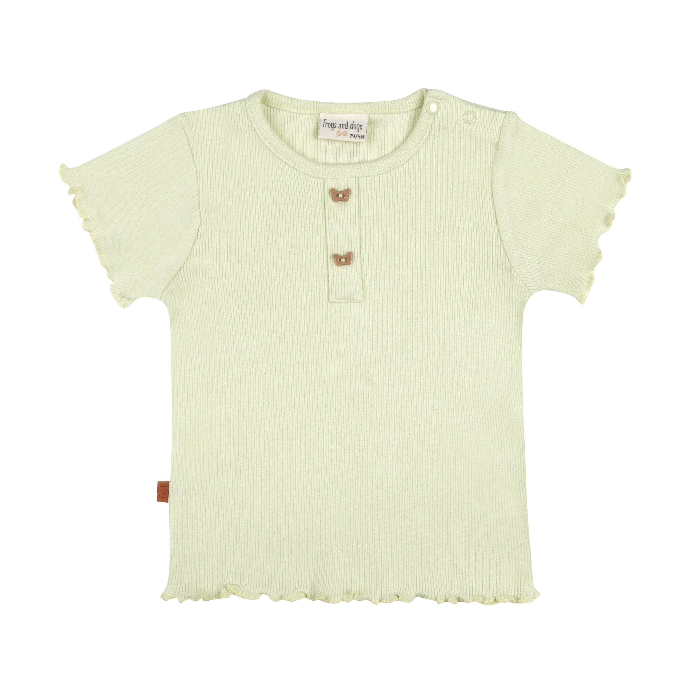 T-Shirt SS Rib Baby | Tender Green
