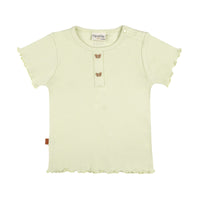 T-Shirt SS Rib Kids | Tender Green