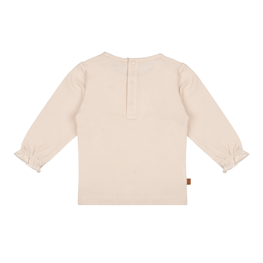 T-shirt Chérie LS Baby | Zilveren Pioenroos