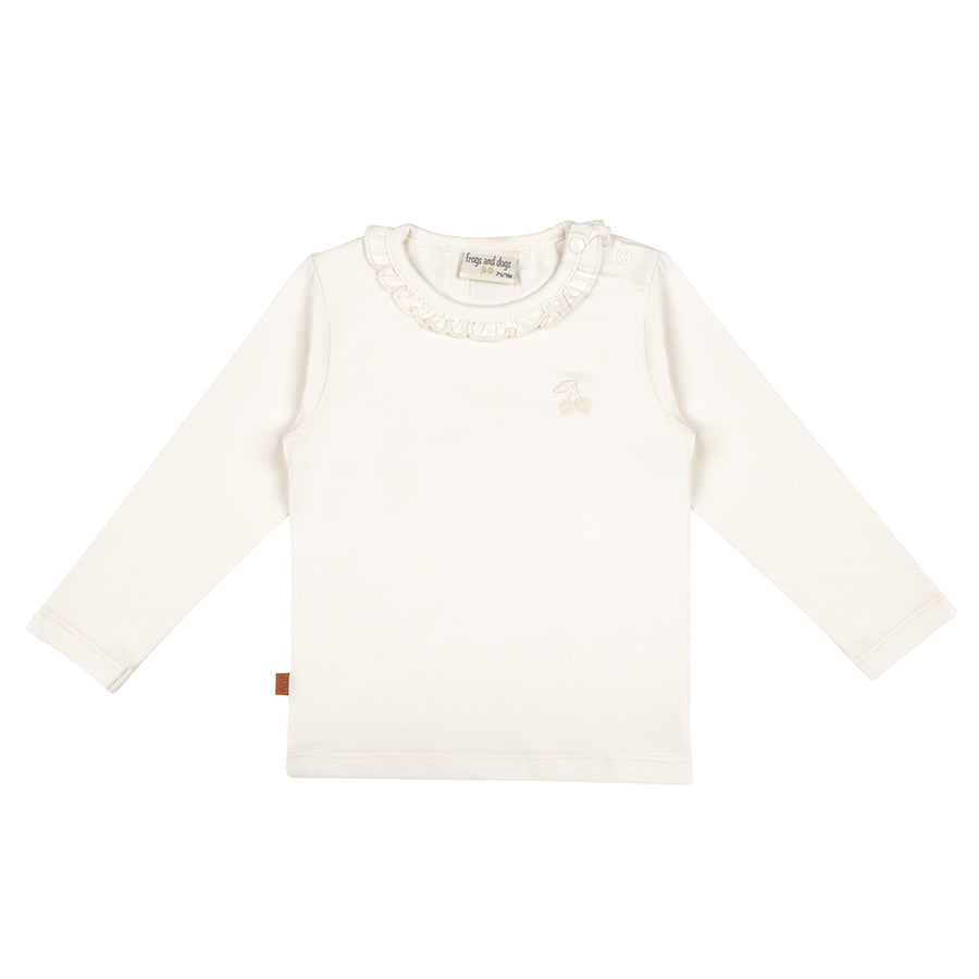 Ruffle T-Shirt Kids | Sea Salt