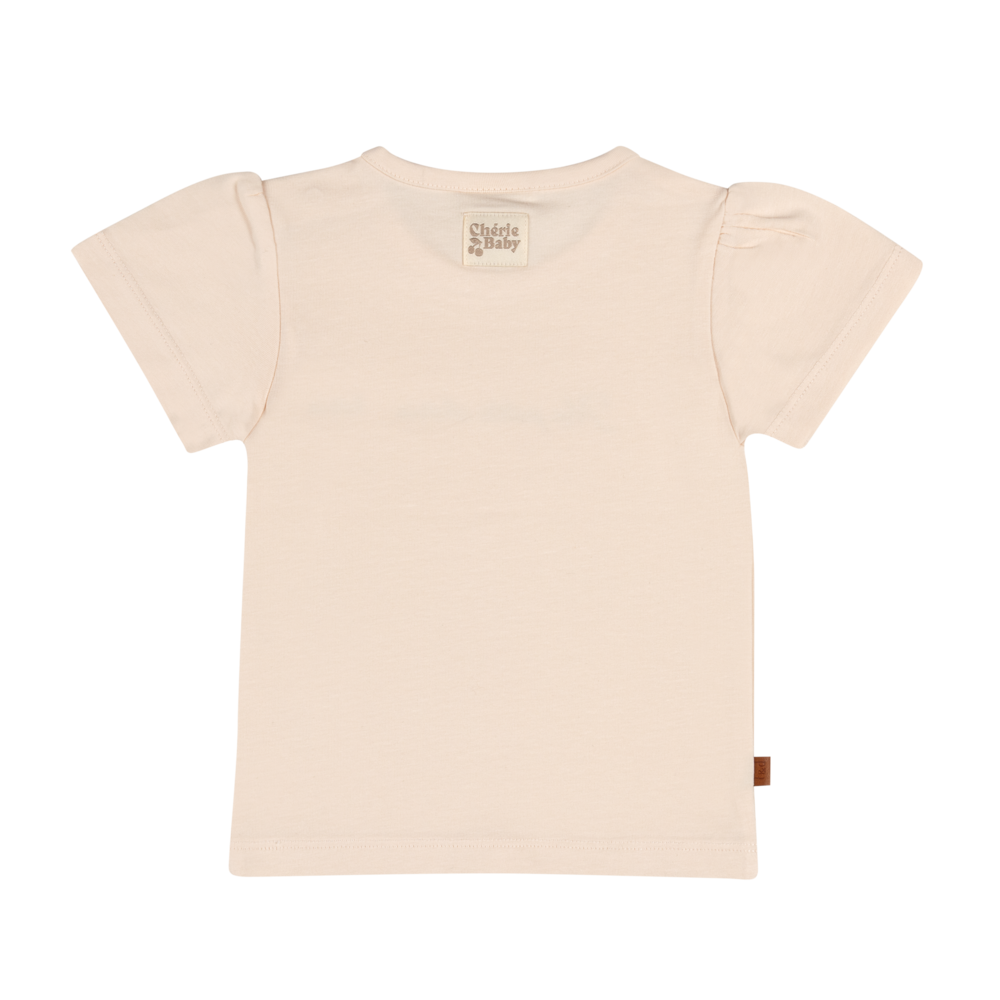 T-shirt Petite Chérie Kids | Zilveren pioen