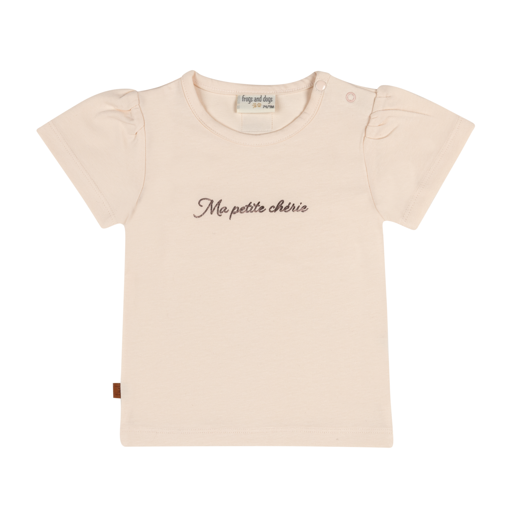 T-shirt Petite Chérie Kids | Zilveren pioen