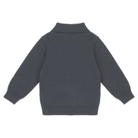 Flat Knit Polo | Dark Gull Gray