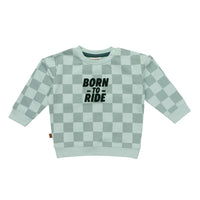 Sweater Born To Ride | Pastel Blue