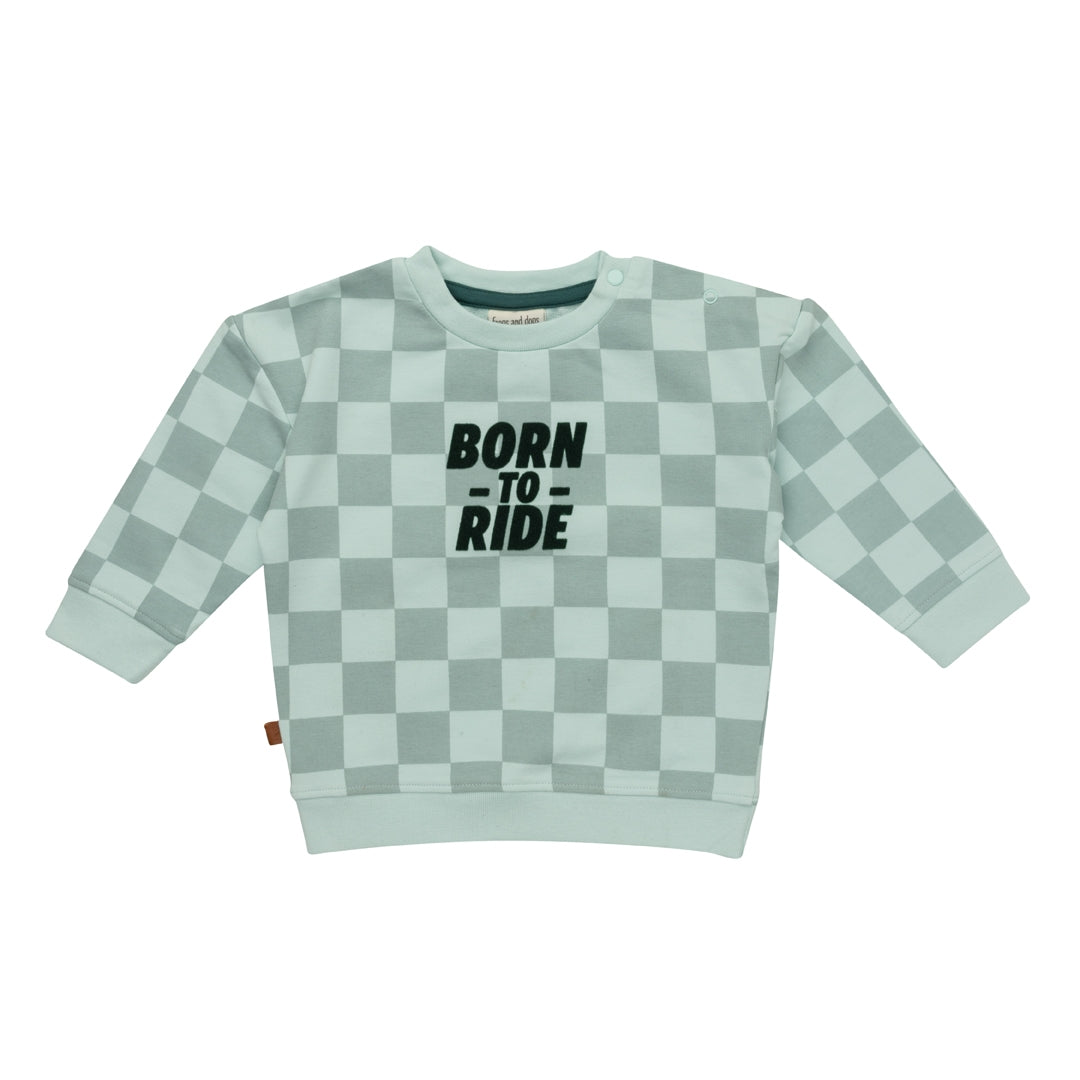 Sweater Born To Ride | Pastel Blue