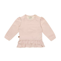 Ruffle Shirt Dogtooth | Bridal Blush