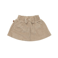 Velvet Skirt | Silver Gray