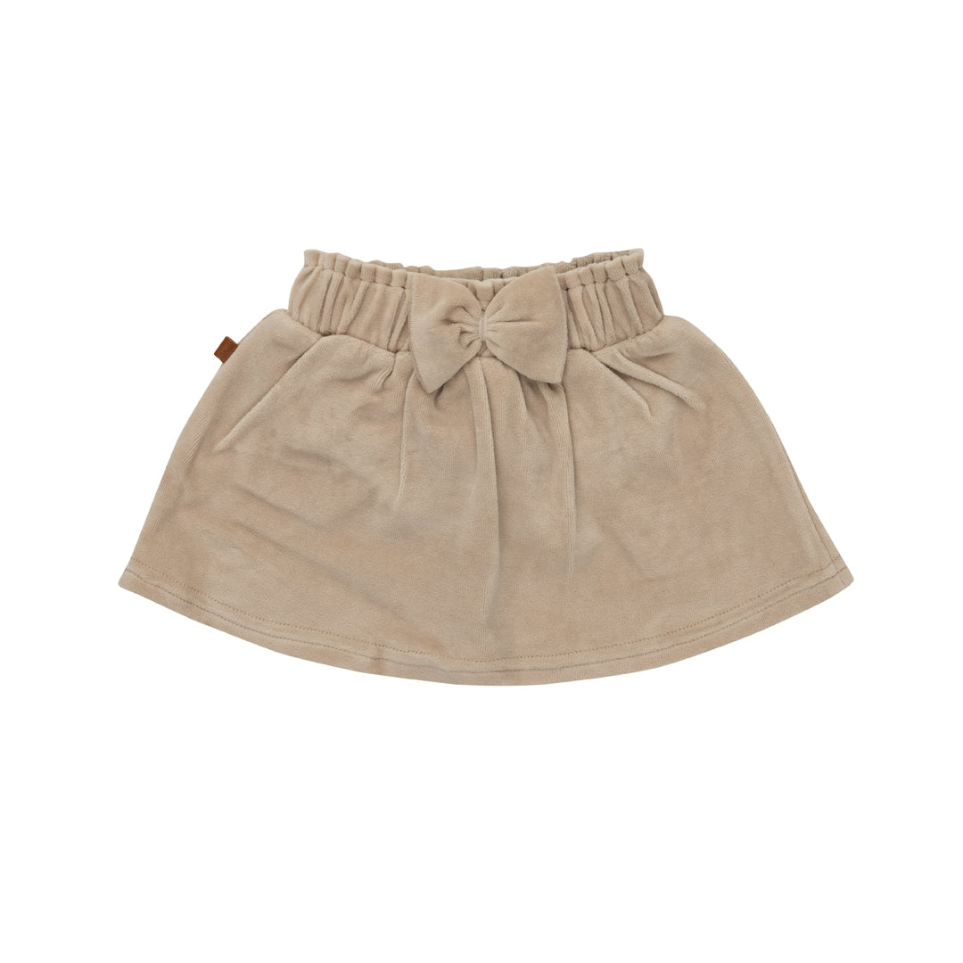 Velvet Skirt | Silver Gray
