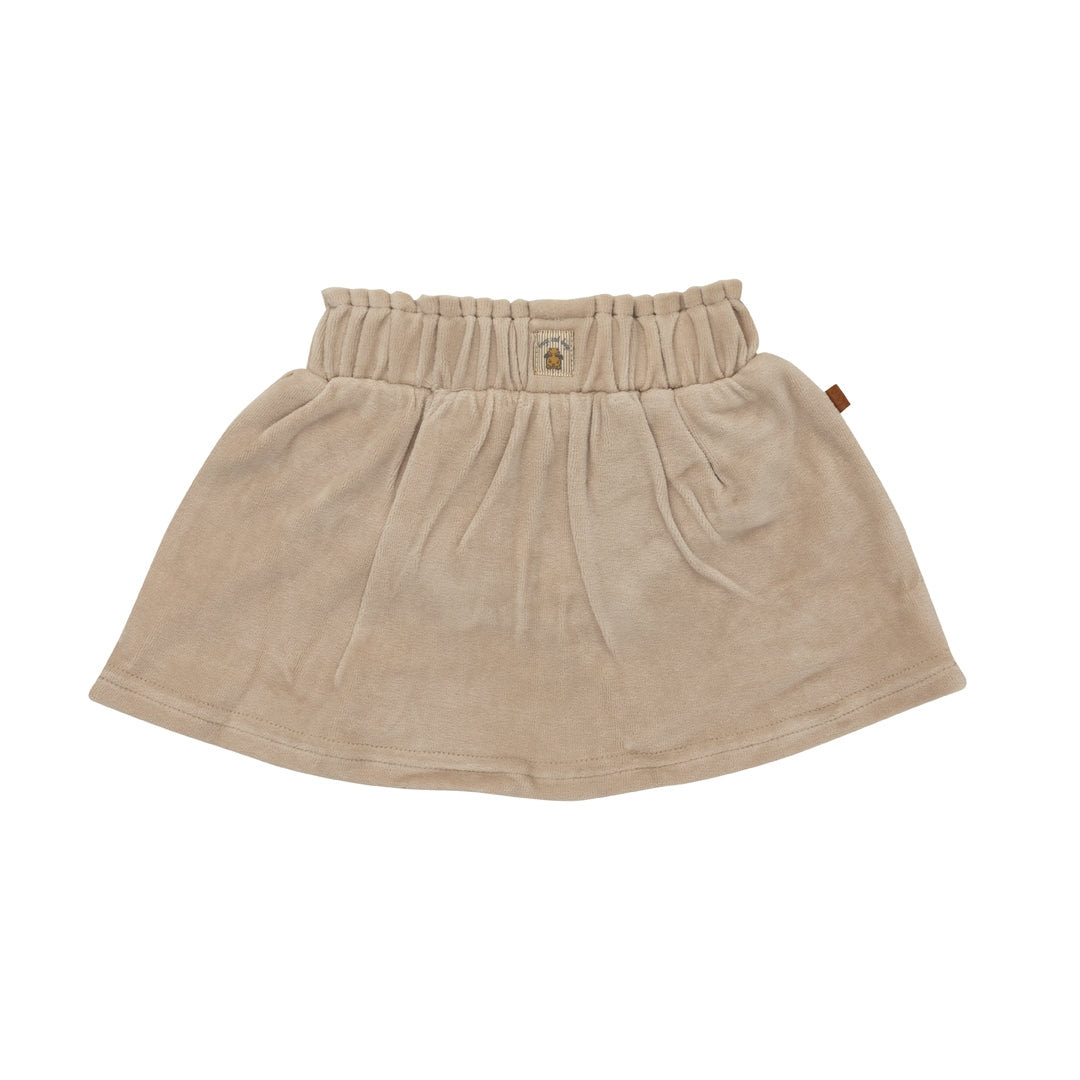 Velvet Skirt | Silver Gray