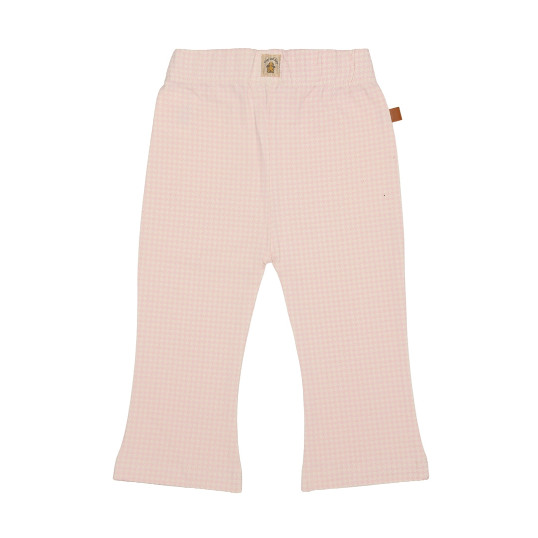 Flared Pants Dogtooth | Bridal Blush