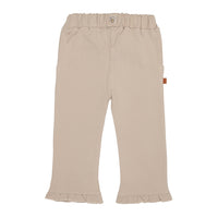 Ruffle Wide Pants | Silver Gray